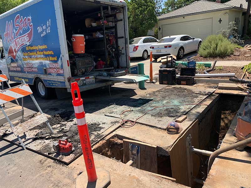 How to do a sewer tie in